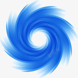 蓝色漩涡波点蓝色旋转的漩涡标志高清图片