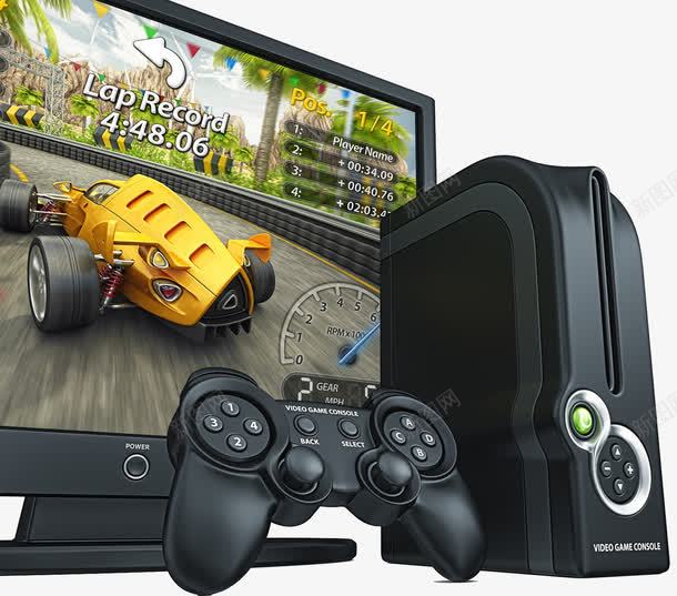 模拟赛车游戏png免抠素材_新图网 https://ixintu.com 游戏主机 电子游戏 电子设备 赛车游戏