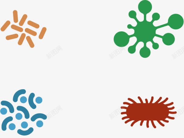 病原体菌群png免抠素材_新图网 https://ixintu.com 微生物 显微镜 病原体 真菌 细菌 群体 菌群