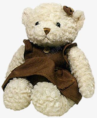 毛绒泰迪熊png免抠素材_新图网 https://ixintu.com 儿童玩具 实物 棕色 毛绒泰迪熊 玩具 衣服