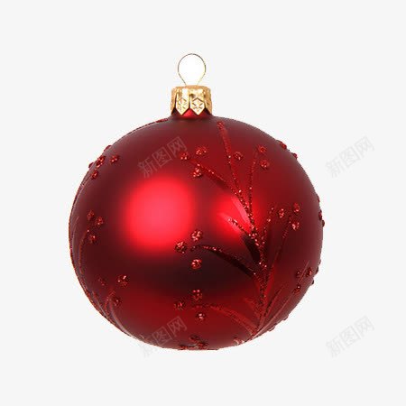 红色圣诞球png免抠素材_新图网 https://ixintu.com 圣诞球 圣诞装饰 彩球 红色球