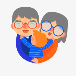 夫妻关系一对带眼睛的父母抱着孩子矢量图高清图片