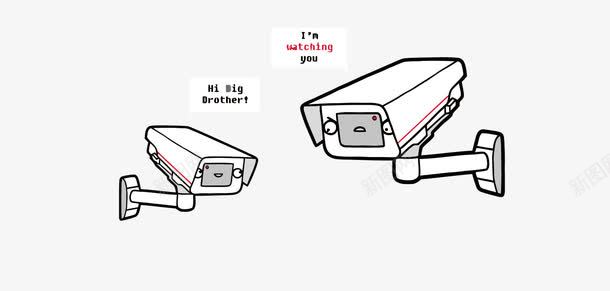 监控摄像头矢量图eps免抠素材_新图网 https://ixintu.com PNG图片 PNG图片素材 PNG素材 PNG素材免费下载 卡通 安全 摄像头 监控 监视 矢量图