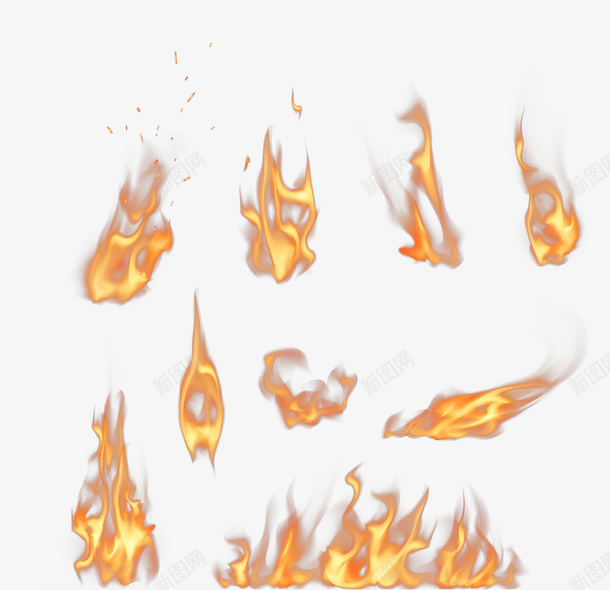 燃烧的火焰png免抠素材_新图网 https://ixintu.com 火焰png图片 火焰免抠素材 火焰各种形态 火焰喷射 黄色的火焰