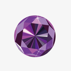 紫色奢华紫色圆形钻石星星矢量图高清图片