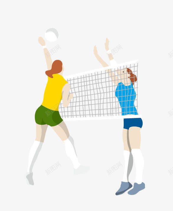 打排球的女人png免抠素材_新图网 https://ixintu.com 卡通人物 女人 排球 排球少年 排球选手 沙滩上的女人 沙滩排球 运动衣 运动项目