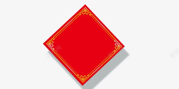 红色菱形方块png免抠素材_新图网 https://ixintu.com 中国风 喜庆 方块 红色 节日 菱形