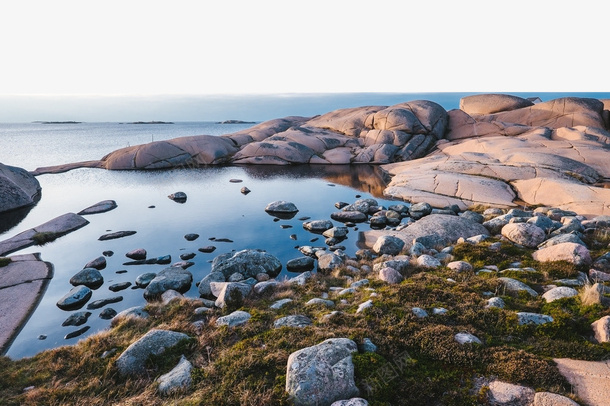 海边的早上png免抠素材_新图网 https://ixintu.com 岩石 摄影 早上的海边 海边 海边岩石 海边风光 自然景观 自然风景