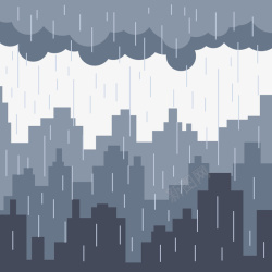 雨天城市下雨天的城市高清图片
