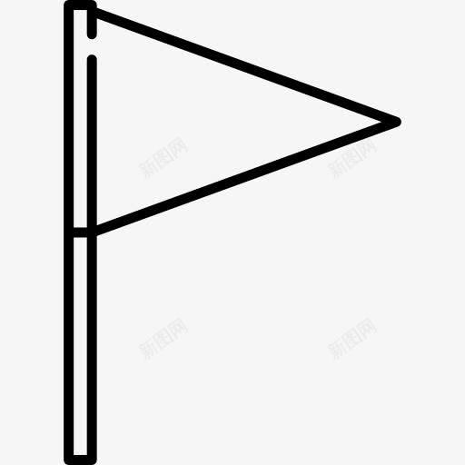 三角旗图标png_新图网 https://ixintu.com 三角形 举白旗 和平 地图和国旗 投降 旗杆 白色的旗