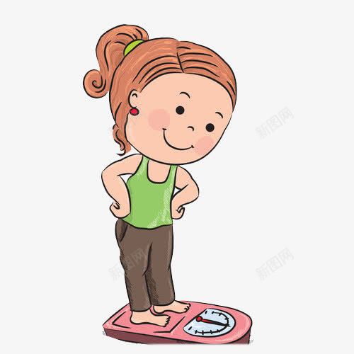 手绘女孩称重图标png_新图网 https://ixintu.com png png素材 体重 健康 医疗 卡通 图标 女孩 称重 简约 重量