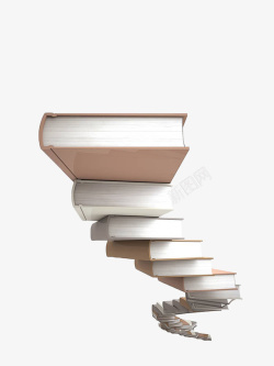 知识的阶梯书本台阶高清图片