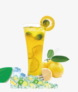 冷饮食品柠檬果汁冷饮菜单高清图片