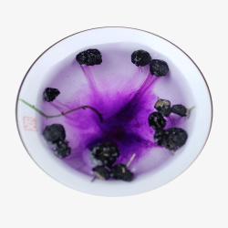 紫色液体黑枸杞泡茶大图高清图片