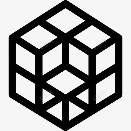 魔方图标png_新图网 https://ixintu.com 厄尔诺鲁比克 正方形形状 立方体