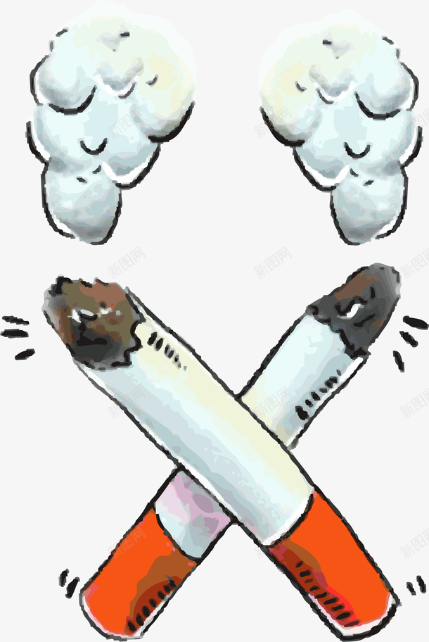 世界无烟日点燃的香烟png免抠素材_新图网 https://ixintu.com 不抽烟 世界无烟日 点燃的香烟 烟草 白色烟雾 禁止抽烟 禁烟