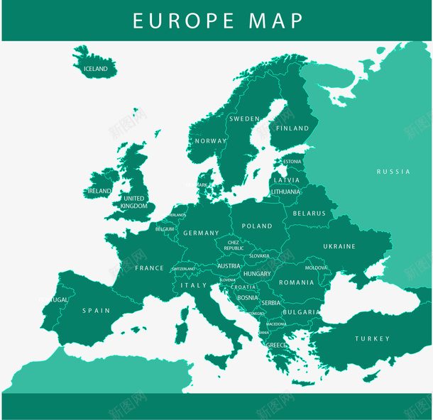 绿色欧洲城市地图png免抠素材_新图网 https://ixintu.com 地图 城市地图 欧洲 欧洲城市 矢量png 绿色地图