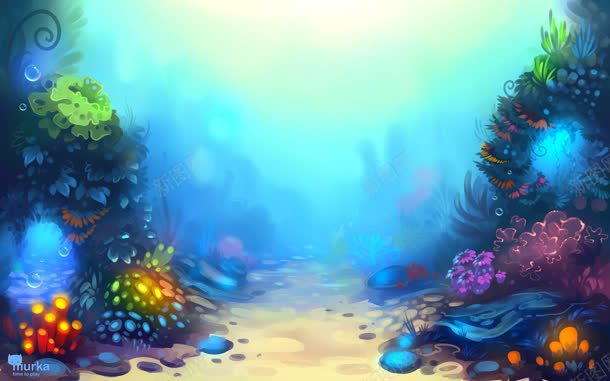 童话动漫海底世界png免抠素材_新图网 https://ixintu.com 世界 海底 童话 素材