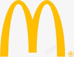 麦当劳黄色官方标志素材