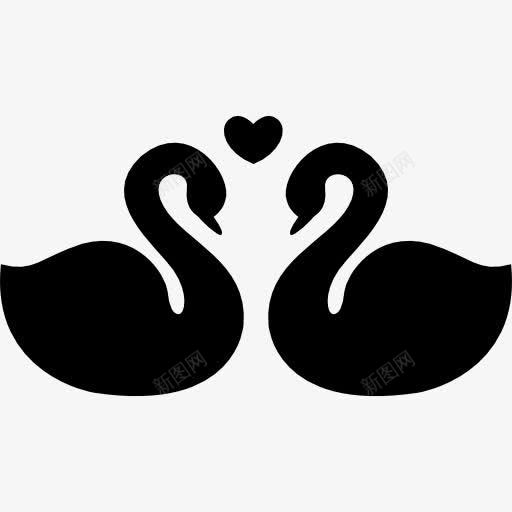 天鹅夫妻忠实的爱的象征图标png_新图网 https://ixintu.com 两 保真度 动物的心 天鹅 夫妻 爱情 爱是在空中 爱没有距离 鸟