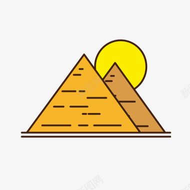 三角金字塔矢量图图标图标