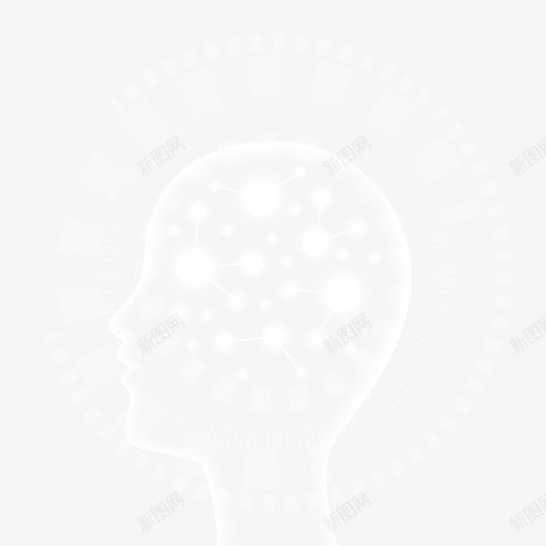 人类大脑png免抠素材_新图网 https://ixintu.com AI PNG免抠图下载 白色 脉络 装饰 链接