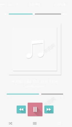 iOS7音乐播放器素材