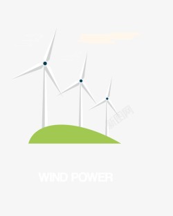 风车发电机风力发电机高清图片