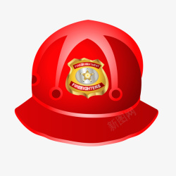 火警救火消防员的帽子矢量图高清图片