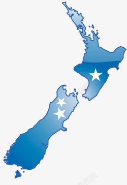 新西兰国家轮廓素材