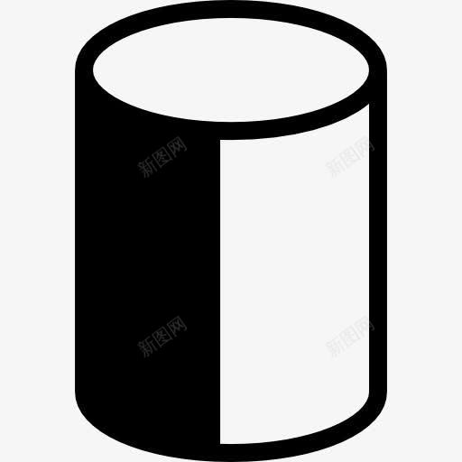 圆柱形物体在二维图标png_新图网 https://ixintu.com 圆柱 圆柱体 圆柱子 圆柱轮廓 形状