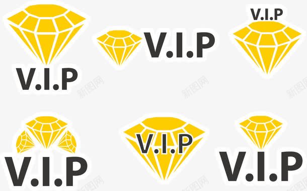 贵宾标志png免抠素材_新图网 https://ixintu.com VIP 贵宾 重要客户 钻石