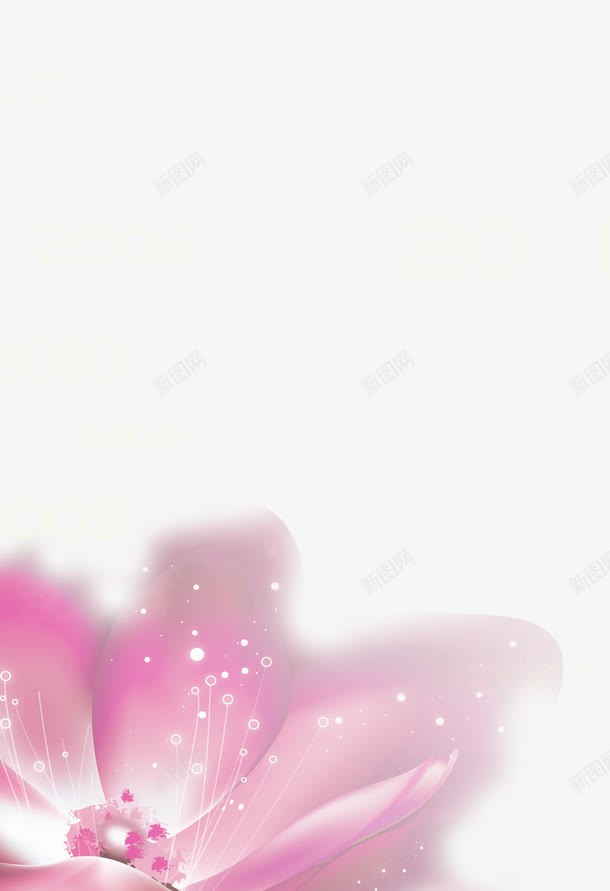 透明花瓣浅色png免抠素材_新图网 https://ixintu.com 发光 浅色 粉红色 花瓣 装饰