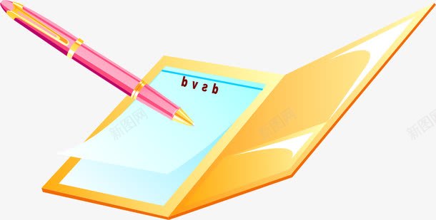正在写作业png免抠素材_新图网 https://ixintu.com 作业本 写作业 本夹子 钢笔