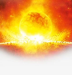 星球爆炸撞击地球高清图片