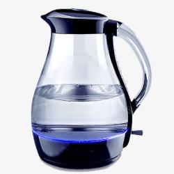 玻璃烧水壶曲线外观玻璃水壶高清图片