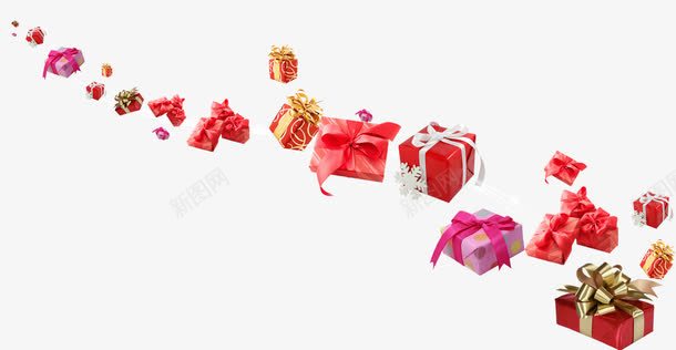 许多包裹礼物节日png免抠素材_新图网 https://ixintu.com 包裹 礼物 素材 节日 许多