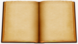 书册打开的泛黄古典书册高清图片