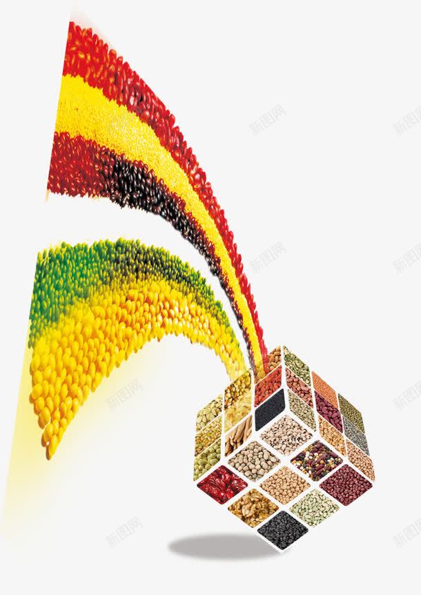 五谷杂粮psd免抠素材_新图网 https://ixintu.com 五谷杂粮 豆子 魔方