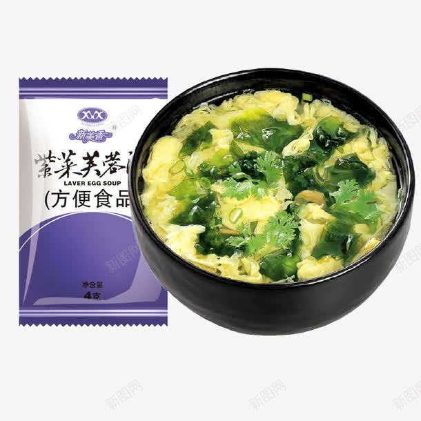 紫菜芙蓉汤png免抠素材_新图网 https://ixintu.com 包装食品 碗 紫菜
