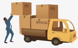 专用集装箱货车货车运输高清图片