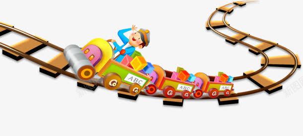 卡通火车玩具png免抠素材_新图网 https://ixintu.com Q版小火车 卡通 火车 玩具 素材
