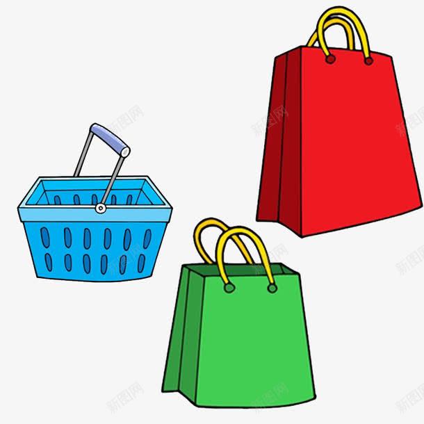 卡通买买买购物装买袋子的png免抠素材_新图网 https://ixintu.com 买卖 买卖交易 交易 卡通 爱TA就购了 购买东西 购物