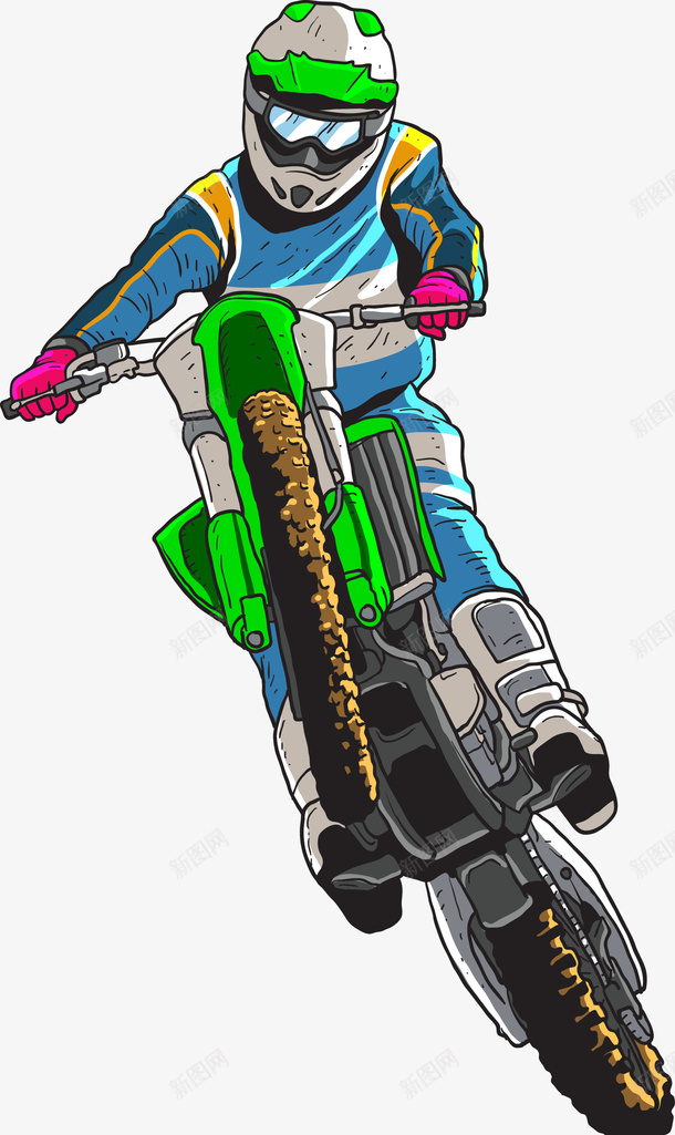 摩托车比赛png免抠素材_新图网 https://ixintu.com 摩托车 赛车 运动员 野外摩托车比赛 骑行者 骑车