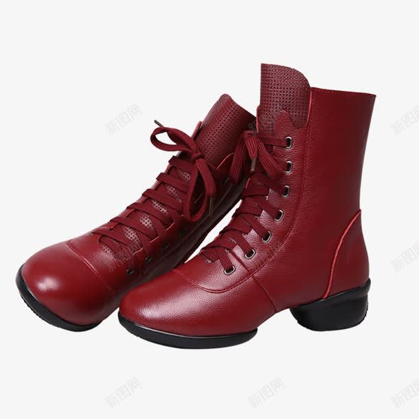 女鞋png免抠素材_新图网 https://ixintu.com 产品实物 时尚女鞋 皮鞋 红色皮鞋 靴子