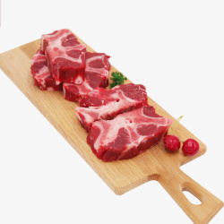 菜板上的牛肉菜板和肉高清图片