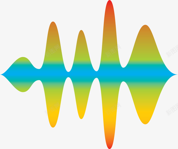 彩虹色声波矢量图图标ai_新图网 https://ixintu.com 声波 声波纹 声音频率 彩虹色 矢量图 超声波 音乐频率 音量 音量图标 音量大小