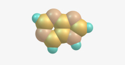 金色分子金色嘌呤分子形状高清图片