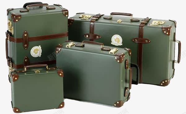 橄榄色系行李箱png免抠素材_新图网 https://ixintu.com 产品实物 手提箱 拉杆箱 橄榄色系 行李箱