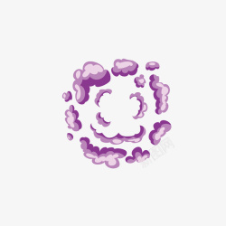 紫色爆炸手绘紫色爆炸矢量图高清图片